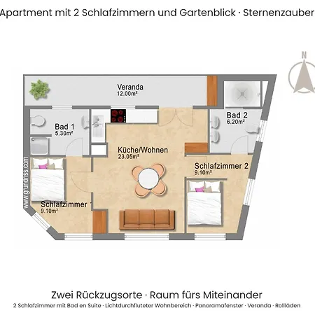 Schaefers - Ihr Wohlfuehlort - Hochwertige Ausstattung, Naturgrundstueck Mit Bachlauf, Terrassen, Wlan, Parken - An 2 Seen Bei Leipzig Appartement Grosspoesna
