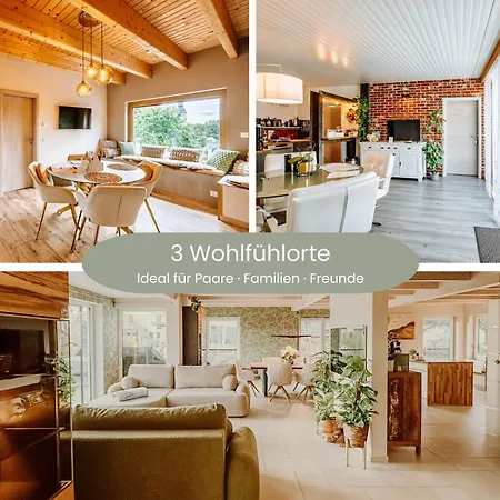 Appartamento Schaefers - Ihr Wohlfuehlort - Hochwertige Ausstattung, Naturgrundstueck Mit Bachlauf, Terrassen, Wlan, Parken - An 2 Seen Bei Leipzig *